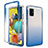 Funda Silicona Carcasa Ultrafina Transparente Goma Frontal y Trasera 360 Grados Gradiente para Samsung Galaxy A51 5G Azul