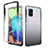 Funda Silicona Carcasa Ultrafina Transparente Goma Frontal y Trasera 360 Grados Gradiente para Samsung Galaxy A71 4G A715 Gris Oscuro