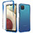 Funda Silicona Carcasa Ultrafina Transparente Goma Frontal y Trasera 360 Grados Gradiente para Samsung Galaxy M12 Azul