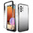 Funda Silicona Carcasa Ultrafina Transparente Goma Frontal y Trasera 360 Grados Gradiente para Samsung Galaxy M32 5G Gris Oscuro