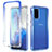 Funda Silicona Carcasa Ultrafina Transparente Goma Frontal y Trasera 360 Grados Gradiente para Samsung Galaxy S20 5G Azul