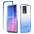 Funda Silicona Carcasa Ultrafina Transparente Goma Frontal y Trasera 360 Grados Gradiente para Samsung Galaxy S20 Ultra Azul