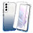 Funda Silicona Carcasa Ultrafina Transparente Goma Frontal y Trasera 360 Grados Gradiente para Samsung Galaxy S21 Plus 5G Azul
