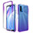 Funda Silicona Carcasa Ultrafina Transparente Goma Frontal y Trasera 360 Grados Gradiente para Xiaomi Redmi 9T 4G Morado