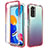 Funda Silicona Carcasa Ultrafina Transparente Goma Frontal y Trasera 360 Grados Gradiente para Xiaomi Redmi Note 11 Pro 5G Rojo