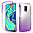 Funda Silicona Carcasa Ultrafina Transparente Goma Frontal y Trasera 360 Grados Gradiente para Xiaomi Redmi Note 9 Pro Morado