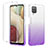 Funda Silicona Carcasa Ultrafina Transparente Goma Frontal y Trasera 360 Grados Gradiente YB2 para Samsung Galaxy M12 Morado