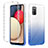 Funda Silicona Carcasa Ultrafina Transparente Goma Frontal y Trasera 360 Grados Gradiente ZJ2 para Samsung Galaxy A02s Azul