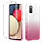 Funda Silicona Carcasa Ultrafina Transparente Goma Frontal y Trasera 360 Grados Gradiente ZJ2 para Samsung Galaxy M02s Rosa