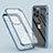 Funda Silicona Carcasa Ultrafina Transparente Goma Frontal y Trasera 360 Grados LK1 para Apple iPhone 14 Pro Max Azul Cielo
