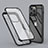 Funda Silicona Carcasa Ultrafina Transparente Goma Frontal y Trasera 360 Grados LK1 para Apple iPhone 14 Pro Max Negro