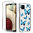Funda Silicona Carcasa Ultrafina Transparente Goma Frontal y Trasera 360 Grados para Samsung Galaxy A12 Azul