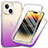 Funda Silicona Carcasa Ultrafina Transparente Goma Frontal y Trasera 360 Grados ZJ1 para Apple iPhone 13 Morado