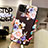 Funda Silicona Gel Goma Flores Carcasa H04 para Apple iPhone 11 Pro Max Negro