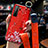 Funda Silicona Gel Goma Flores Carcasa K01 para Huawei P40 Lite 5G Rojo