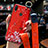 Funda Silicona Gel Goma Flores Carcasa para Huawei P Smart Z Rojo