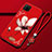 Funda Silicona Gel Goma Flores Carcasa para Huawei P40 Lite Rojo Rosa