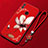 Funda Silicona Gel Goma Flores Carcasa S01 para Huawei Honor 10 Lite Rojo Rosa