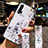 Funda Silicona Gel Goma Flores Carcasa S01 para Huawei Nova 6 5G Blanco