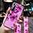 Funda Silicona Gel Goma Flores Carcasa S01 para Xiaomi Mi 10 Ultra Purpura Claro