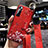 Funda Silicona Gel Goma Flores Carcasa S01 para Xiaomi Mi 10 Ultra Rojo