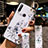 Funda Silicona Gel Goma Flores Carcasa S02 para Huawei Enjoy 10 Plus Blanco