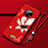 Funda Silicona Gel Goma Flores Carcasa S02 para Huawei Enjoy 20 Plus 5G Rojo