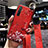 Funda Silicona Gel Goma Flores Carcasa S02 para Realme XT Rojo