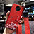 Funda Silicona Gel Goma Flores Carcasa S02 para Xiaomi Poco F2 Pro Rojo