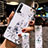 Funda Silicona Gel Goma Flores Carcasa S03 para Huawei Nova 5 Blanco