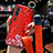 Funda Silicona Gel Goma Flores Carcasa S03 para Xiaomi Mi Note 10 Rojo