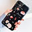 Funda Silicona Gel Goma Flores Carcasa S04 para Apple iPhone 11 Negro