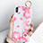 Funda Silicona Gel Goma Flores Carcasa S04 para Apple iPhone Xs Max Rosa