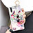 Funda Silicona Gel Goma Flores Carcasa S05 para Huawei P30 Multicolor