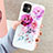 Funda Silicona Gel Goma Flores Carcasa S06 para Apple iPhone 11 Morado