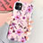 Funda Silicona Gel Goma Flores Carcasa S07 para Apple iPhone 11 Morado