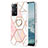 Funda Silicona Gel Goma Patron de Moda Carcasa con Anillo de dedo Soporte Y01B para Xiaomi Redmi Note 11 Pro 5G Rosa