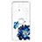 Funda Silicona Gel Goma Patron de Moda Carcasa con Anillo de dedo Soporte Y01X para Samsung Galaxy A21s Azul