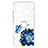Funda Silicona Gel Goma Patron de Moda Carcasa con Anillo de dedo Soporte Y01X para Samsung Galaxy M32 5G Azul