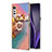 Funda Silicona Gel Goma Patron de Moda Carcasa con Anillo de dedo Soporte Y02B para LG Velvet 4G Multicolor