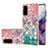 Funda Silicona Gel Goma Patron de Moda Carcasa con Anillo de dedo Soporte Y03B para Samsung Galaxy S20 5G Vistoso