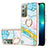Funda Silicona Gel Goma Patron de Moda Carcasa con Anillo de dedo Soporte Y05B para Samsung Galaxy Note 20 5G Vistoso