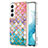 Funda Silicona Gel Goma Patron de Moda Carcasa S01 para Samsung Galaxy S23 5G Rosa