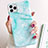 Funda Silicona Gel Goma Patron de Moda Carcasa S02 para Apple iPhone 11 Pro Cian