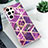 Funda Silicona Gel Goma Patron de Moda Carcasa S02 para Samsung Galaxy S22 Ultra 5G Morado