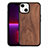 Funda Silicona Gel Goma Patron de Moda Carcasa S03 para Apple iPhone 14 Plus Marron