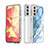 Funda Silicona Gel Goma Patron de Moda Carcasa S03 para Samsung Galaxy S21 5G Azul