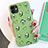 Funda Silicona Gel Goma Patron de Moda Carcasa S14 para Apple iPhone 11 Verde