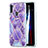 Funda Silicona Gel Goma Patron de Moda Carcasa Y01B para Samsung Galaxy A11 Morado