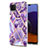 Funda Silicona Gel Goma Patron de Moda Carcasa Y01B para Samsung Galaxy F42 5G Morado